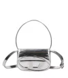 Diesel Luxurious Leather Bag Accessory In Silver