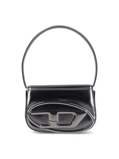 Diesel 1dr Shoulder Bag In Silver
