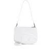 Diesel 1 Dr Twin Leather Shoulder Bag In White