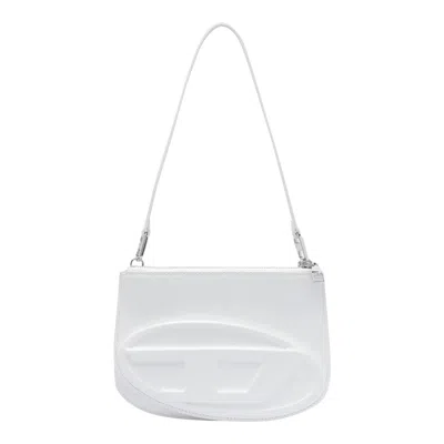 Diesel 1dr Twin Shoulder Bag In White