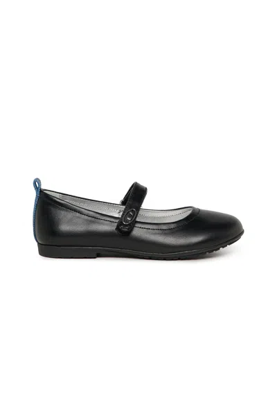 Diesel Kids' Ballet Flat With Logo In Black