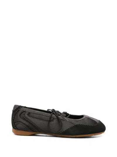 Diesel Ballet Flats With Black Leather Inserts