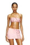 Diesel Bandeau Bikini Top With Maxi Logo