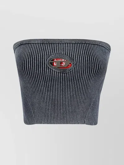 DIESEL BANDEAU TOP FEATURING CUT-OUT DETAIL