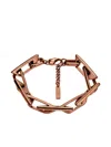 Diesel Barbed Interlocking Chain Bracelet In Gold