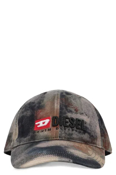 Diesel Baseball Cap C-amo In Brown