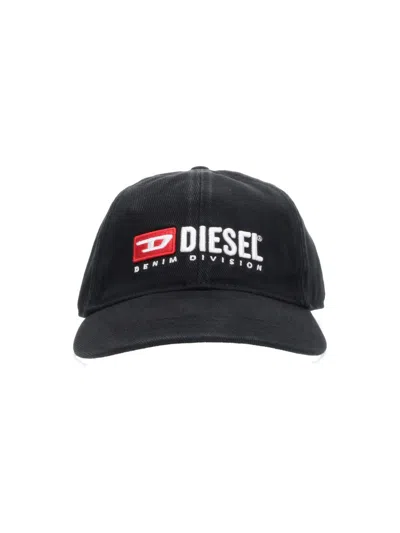Diesel Baseball Cap "corry" In Black