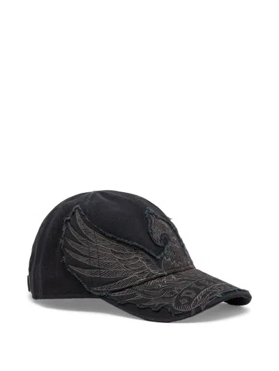 Diesel Baseball Cap C-phenix In Black