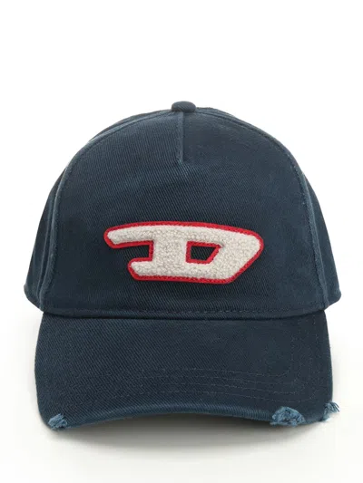 Diesel Baseball Cap Hats Black In Blue