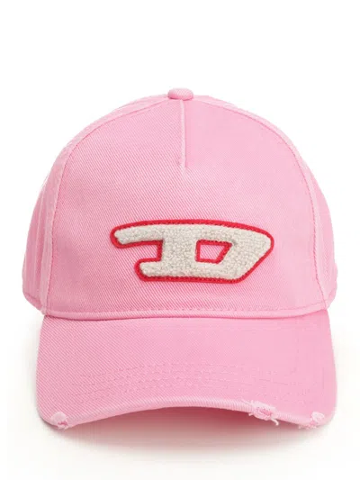 Diesel Baseball Cap Hats Rose In Pink