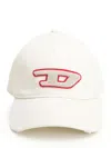 Diesel Logo-patch Baseball Cap In White