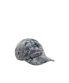 Diesel Curved Brim Distressed Baseball Cap In Gray