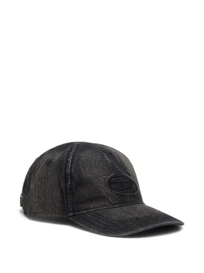 Diesel Baseball Cap With Logo In Black