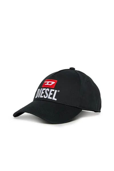 Diesel Baseball Cap With Logo D  In Black
