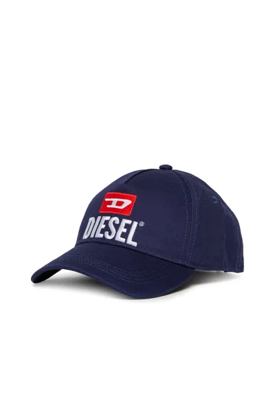 Diesel Cappello Da Baseball Con Logo D  In Blue
