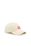Diesel Cappello Da Baseball Con Patch Logo In Bianco