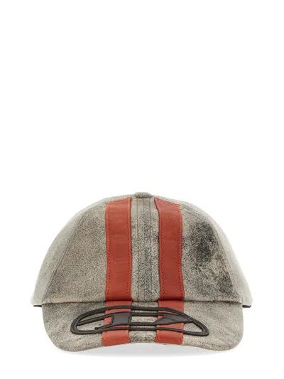 Diesel Baseball Hat With Sport Stripes In Multicolour