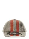 DIESEL DIESEL BASEBALL HAT WITH SPORT STRIPES