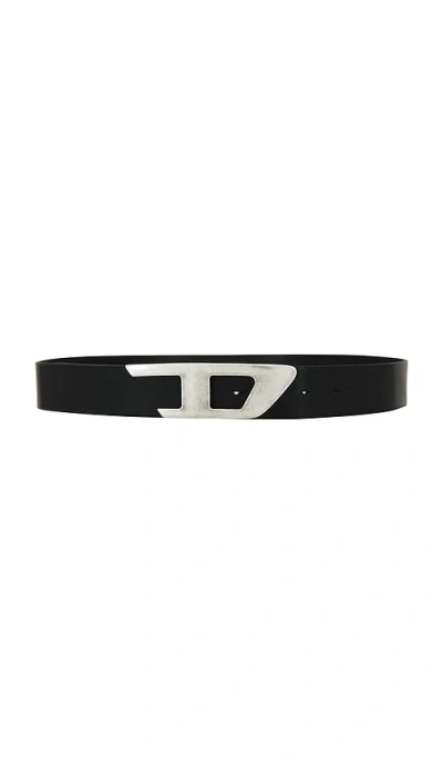 Diesel B-d Logo 2.0 40 Belt In Black