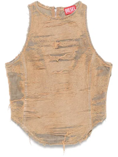 Diesel Beige Astro Tank Top