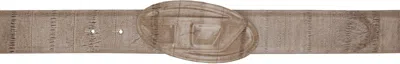 Diesel Beige B-1dr Embraced Belt In T2331