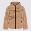 Diesel S-zat Sweat-shirt Puffer Jackets Beige In Brown