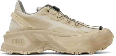Diesel Beige D-cage Runner Sneakers In Ha662