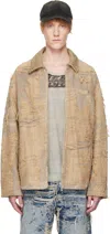 Diesel Jacket In Overdyed Floating-thread Denim In 33s