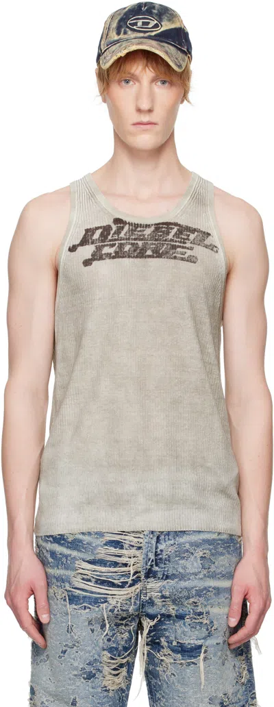 Diesel Beige K-rick Tank Top In 7ex