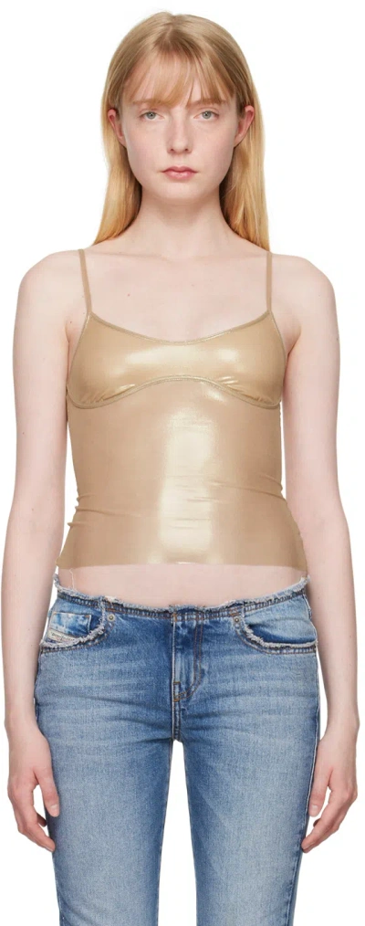 Diesel Beige T-carla Tank Top In 5bha