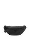 Diesel Belt Bag In Satin-touch Fabric In Black