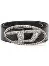 Diesel Women 1dr Strass Leather Belt
