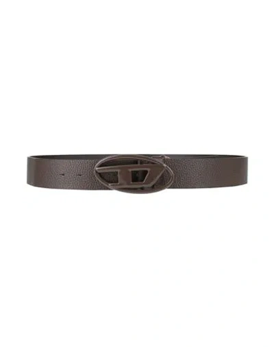 Diesel Belt Dark Brown Size 39.5 Cow Leather