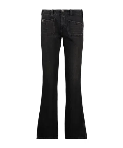 Diesel Belt Loop Jeans In Black