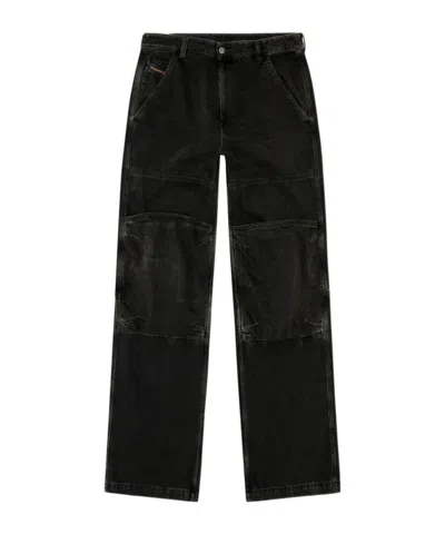 DIESEL DIESEL D-SHIFT WIDE-LEG JEANS