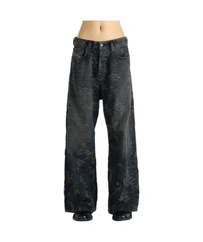 Diesel Belt Loop Jeans In Black