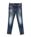 Diesel Belt Loop Jeans In Blue