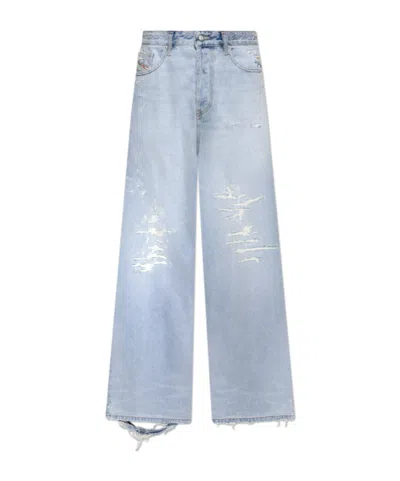 Diesel Belt Loop Jeans In Blue