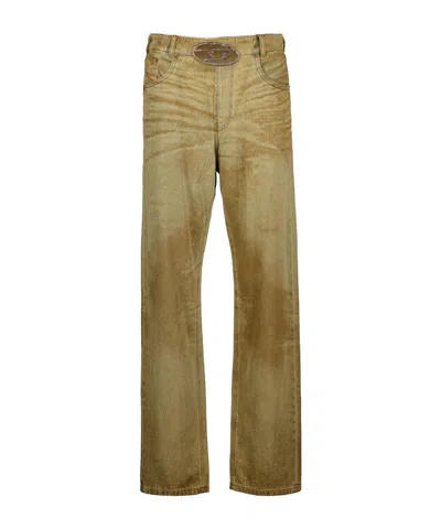 Diesel Belt-loop Jeans In Green