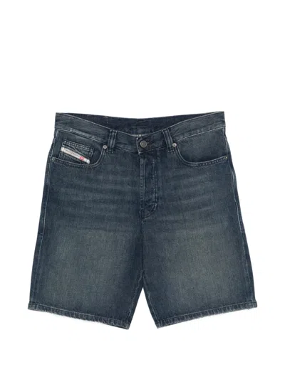 Diesel Belt-loop Pocket Shorts In Blue