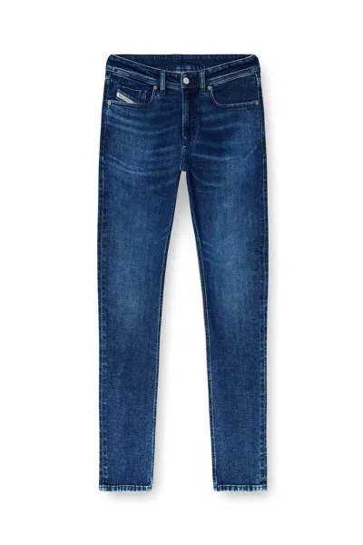 Diesel Belt Loops Five-pocket Jeans With Button-and-zip Closure In Blu
