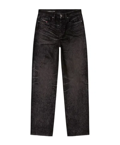 Diesel 1980 Five-pocket Trousers Featuring Belt Loops In Black