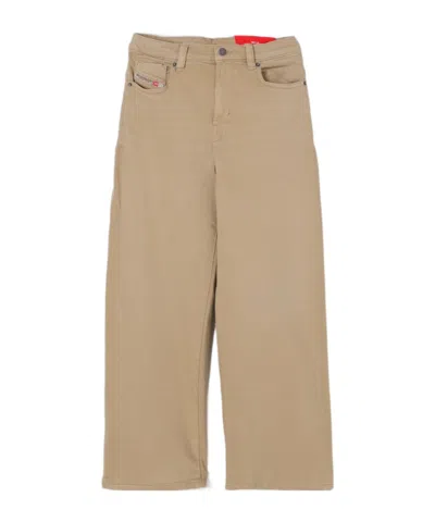 Diesel Belt Loops Slacks In Nude