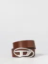 Diesel Cintura In Pelle Con Fibbia A D In Brown