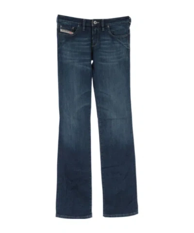 Diesel Belt Ring Denim Trousers In Blue