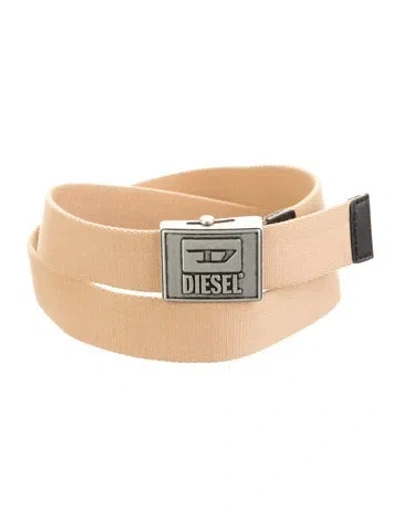 Pre-owned Diesel Belt W/ Tags In Neutrals