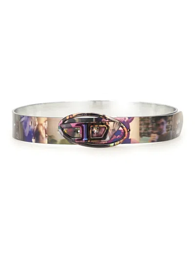 DIESEL BELT WITH "LIVESTREAM" PRINT