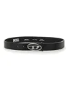 Diesel Women Belt With Logo In Black