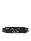 Diesel Women Belt With Logo In Black