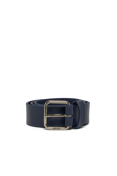 Diesel Belt With Logo In Blue